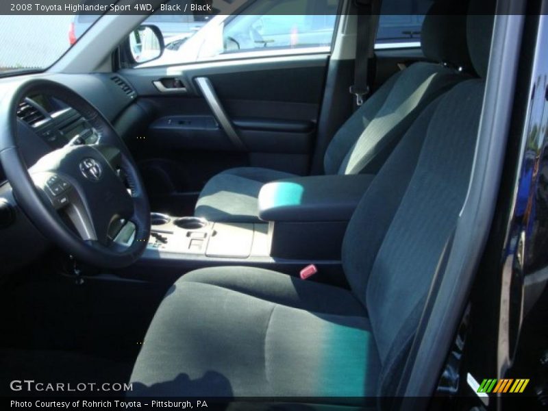 Black / Black 2008 Toyota Highlander Sport 4WD