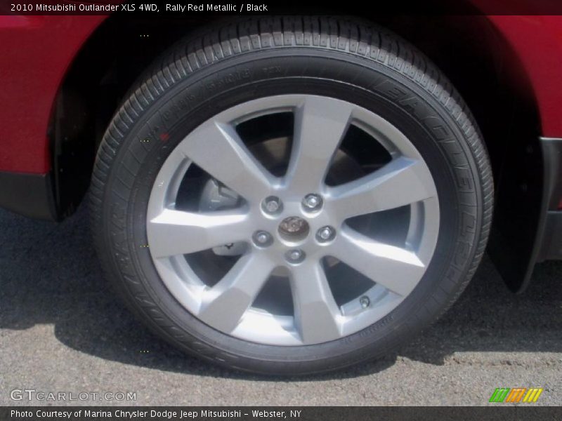 Rally Red Metallic / Black 2010 Mitsubishi Outlander XLS 4WD