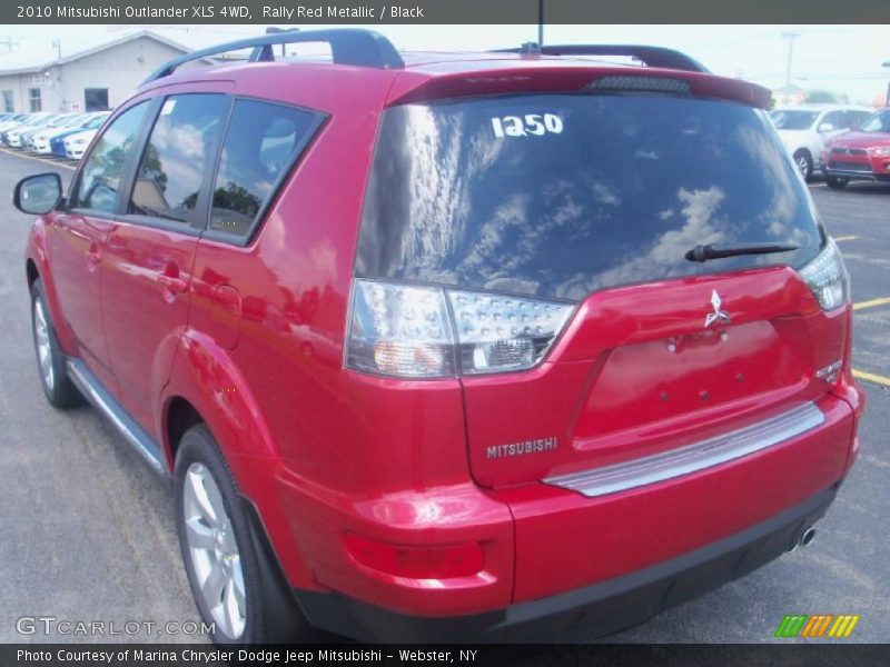 Rally Red Metallic / Black 2010 Mitsubishi Outlander XLS 4WD