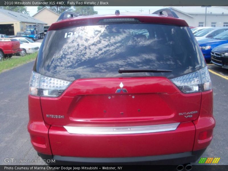 Rally Red Metallic / Black 2010 Mitsubishi Outlander XLS 4WD