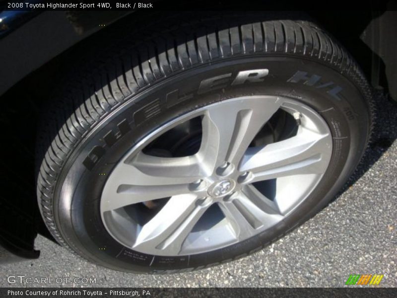 Black / Black 2008 Toyota Highlander Sport 4WD