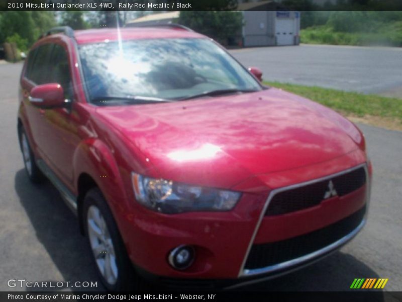 Rally Red Metallic / Black 2010 Mitsubishi Outlander XLS 4WD