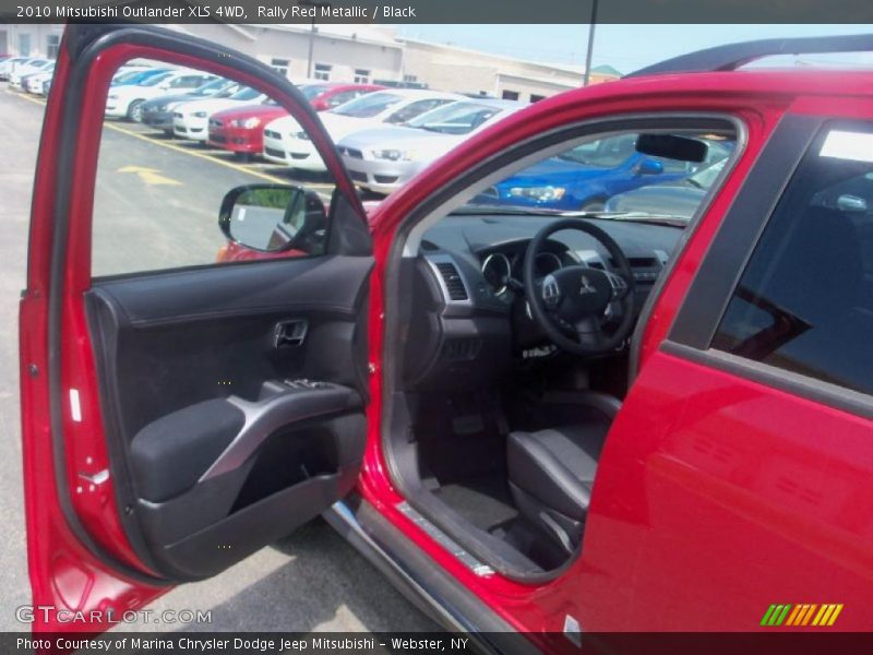Rally Red Metallic / Black 2010 Mitsubishi Outlander XLS 4WD
