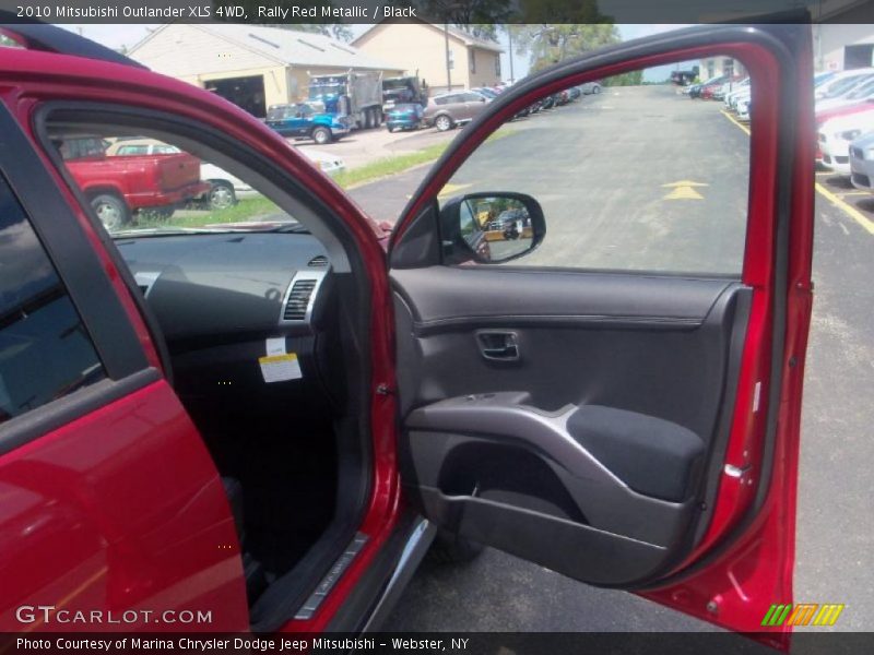 Rally Red Metallic / Black 2010 Mitsubishi Outlander XLS 4WD