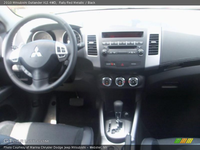 Rally Red Metallic / Black 2010 Mitsubishi Outlander XLS 4WD