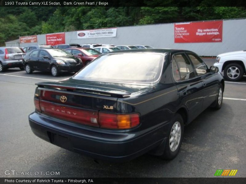 Dark Green Pearl / Beige 1993 Toyota Camry XLE Sedan