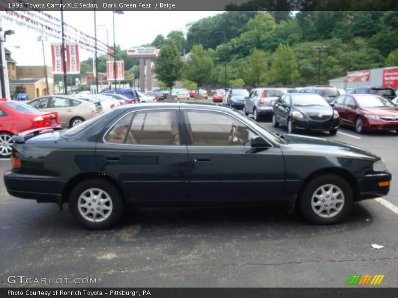 Dark Green Pearl / Beige 1993 Toyota Camry XLE Sedan