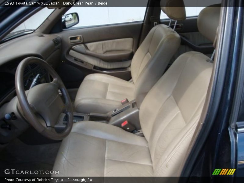 Dark Green Pearl / Beige 1993 Toyota Camry XLE Sedan