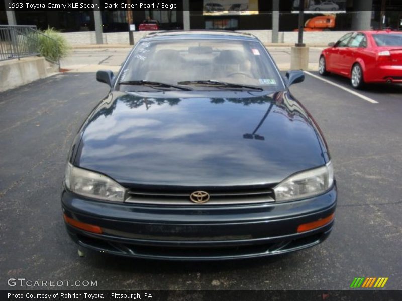 Dark Green Pearl / Beige 1993 Toyota Camry XLE Sedan