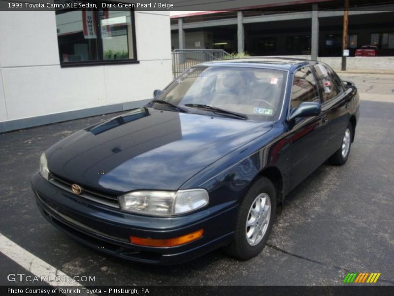 Dark Green Pearl / Beige 1993 Toyota Camry XLE Sedan