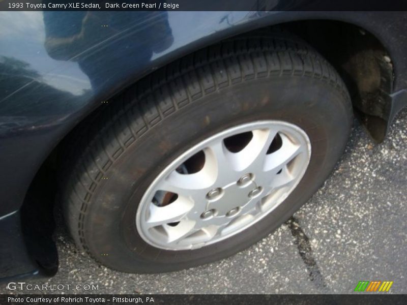 Dark Green Pearl / Beige 1993 Toyota Camry XLE Sedan