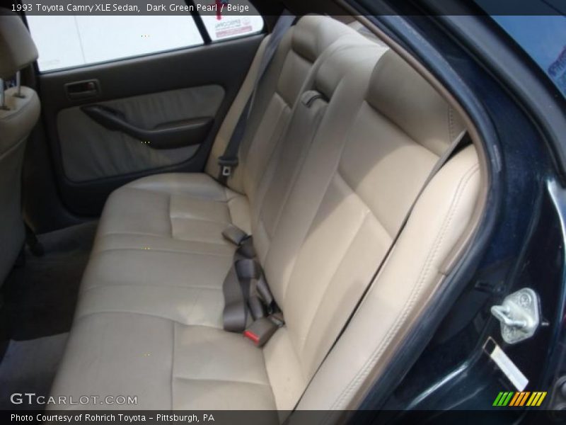 Dark Green Pearl / Beige 1993 Toyota Camry XLE Sedan