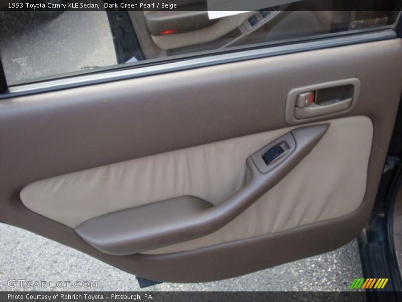 Dark Green Pearl / Beige 1993 Toyota Camry XLE Sedan