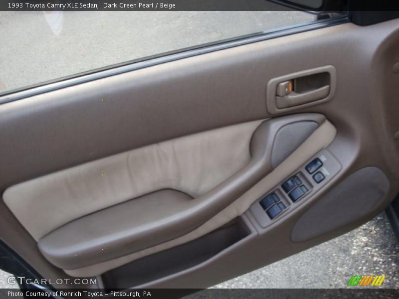 Dark Green Pearl / Beige 1993 Toyota Camry XLE Sedan