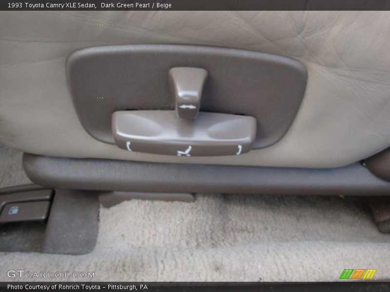 Dark Green Pearl / Beige 1993 Toyota Camry XLE Sedan