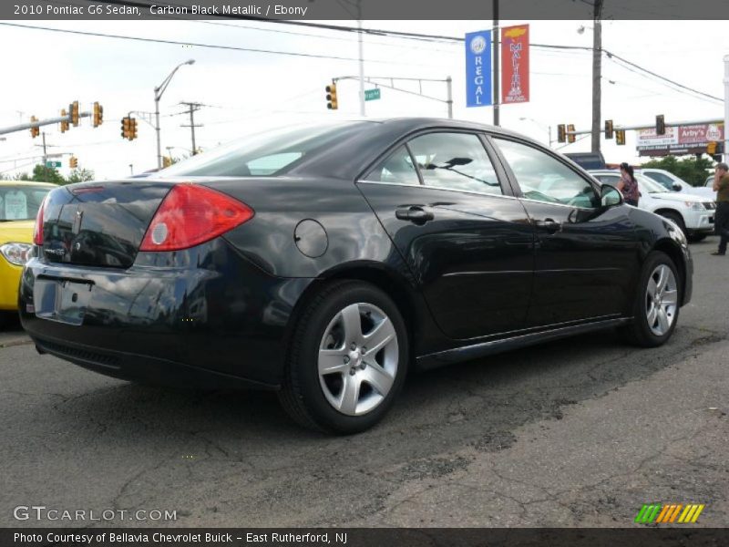 Carbon Black Metallic / Ebony 2010 Pontiac G6 Sedan