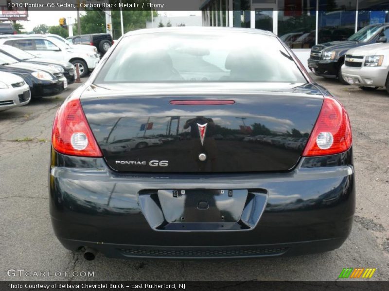 Carbon Black Metallic / Ebony 2010 Pontiac G6 Sedan