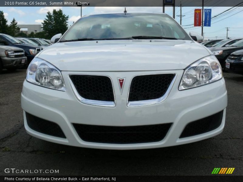 Summit White / Ebony 2010 Pontiac G6 Sedan