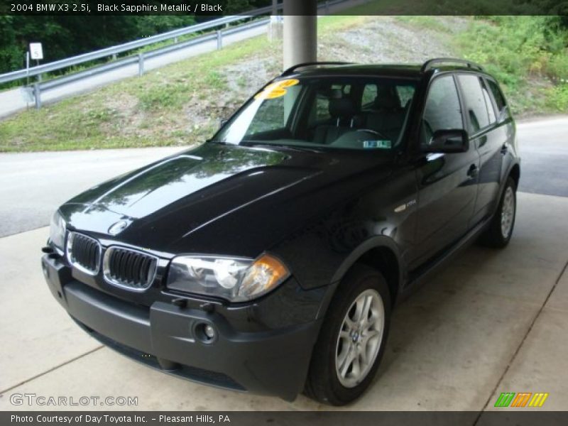 Black Sapphire Metallic / Black 2004 BMW X3 2.5i
