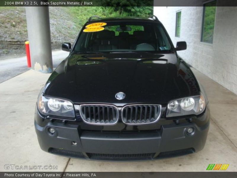 Black Sapphire Metallic / Black 2004 BMW X3 2.5i