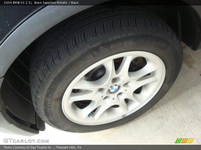 Black Sapphire Metallic / Black 2004 BMW X3 2.5i