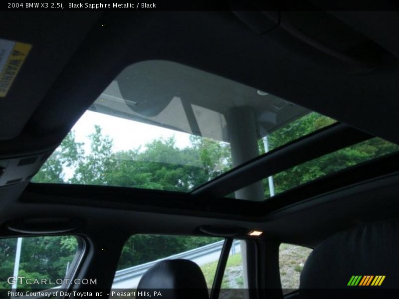 Black Sapphire Metallic / Black 2004 BMW X3 2.5i