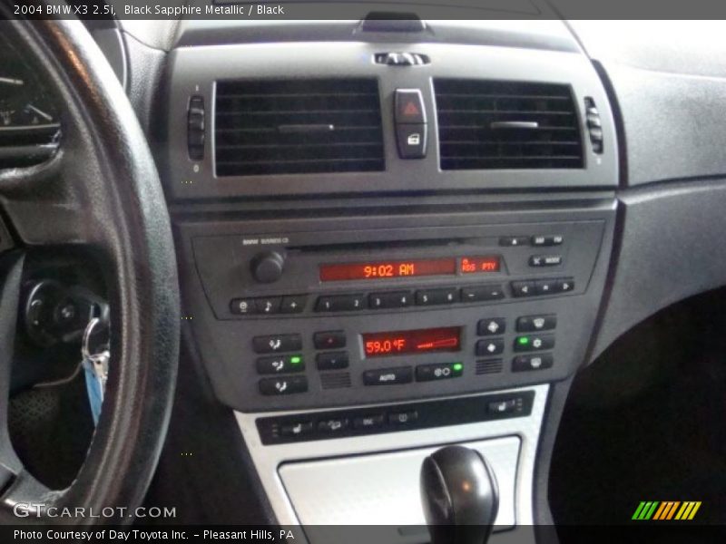 Black Sapphire Metallic / Black 2004 BMW X3 2.5i