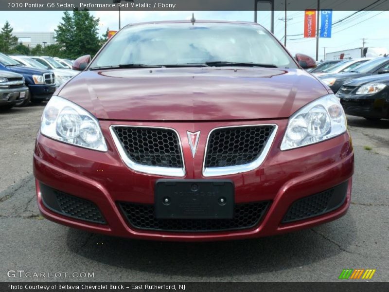 Performance Red Metallic / Ebony 2010 Pontiac G6 Sedan