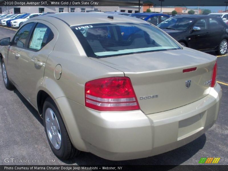 White Gold / Dark Slate Gray 2010 Dodge Avenger SXT