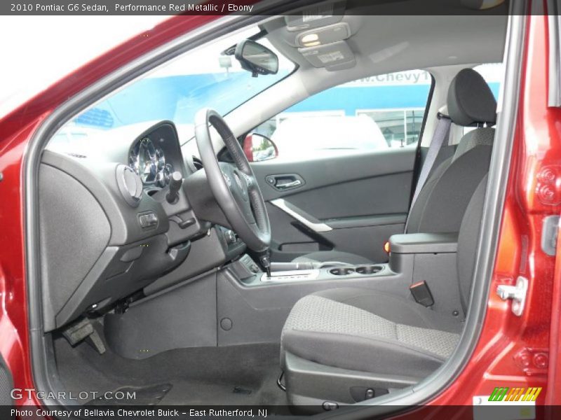 Performance Red Metallic / Ebony 2010 Pontiac G6 Sedan