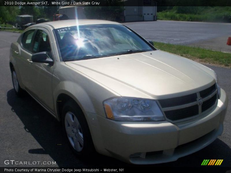 White Gold / Dark Slate Gray 2010 Dodge Avenger SXT