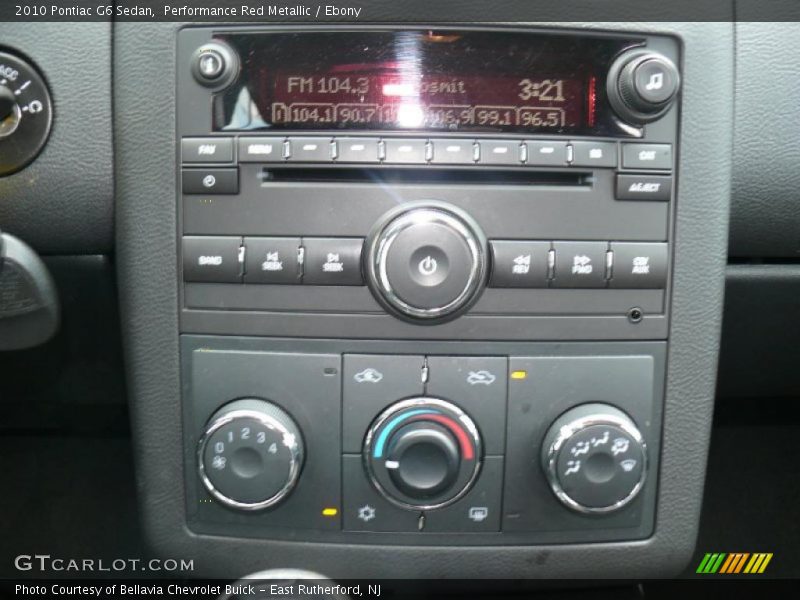 Performance Red Metallic / Ebony 2010 Pontiac G6 Sedan