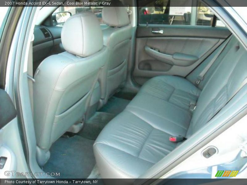 Cool Blue Metallic / Gray 2007 Honda Accord EX-L Sedan