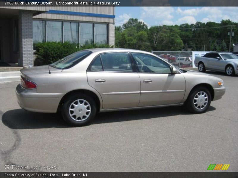 Light Sandrift Metallic / Medium Gray 2003 Buick Century Custom