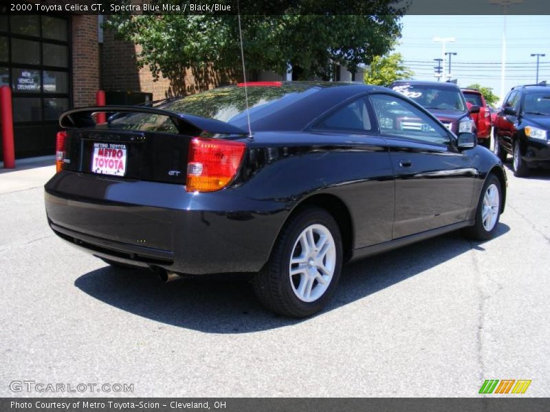Spectra Blue Mica / Black/Blue 2000 Toyota Celica GT