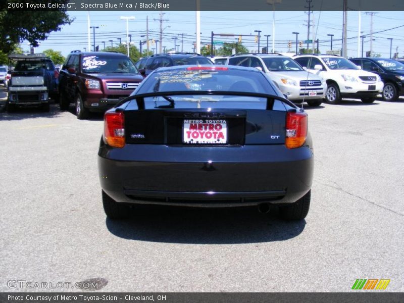 Spectra Blue Mica / Black/Blue 2000 Toyota Celica GT