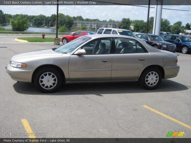 Light Sandrift Metallic / Medium Gray 2003 Buick Century Custom