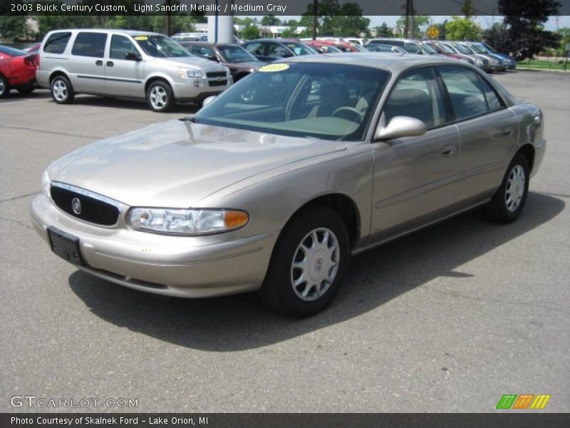 Light Sandrift Metallic / Medium Gray 2003 Buick Century Custom