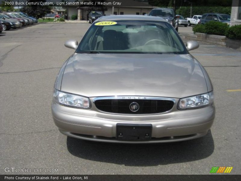Light Sandrift Metallic / Medium Gray 2003 Buick Century Custom
