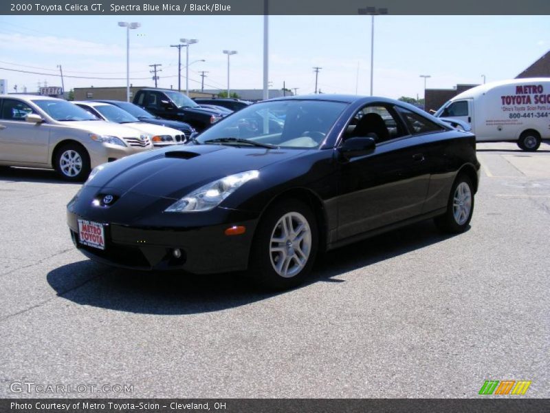 Spectra Blue Mica / Black/Blue 2000 Toyota Celica GT