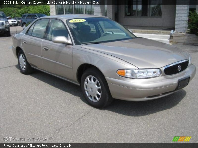 Light Sandrift Metallic / Medium Gray 2003 Buick Century Custom