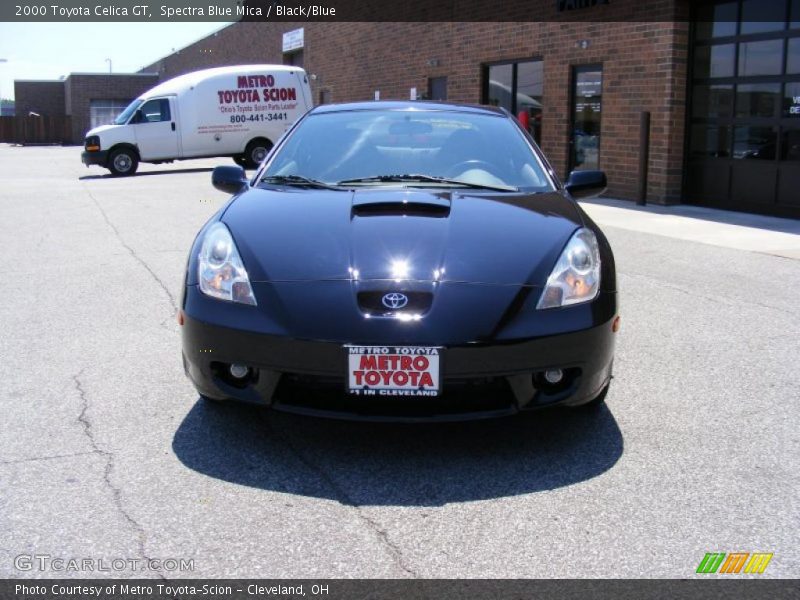 Spectra Blue Mica / Black/Blue 2000 Toyota Celica GT