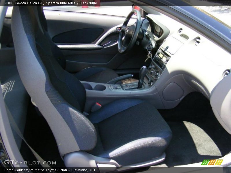 Spectra Blue Mica / Black/Blue 2000 Toyota Celica GT