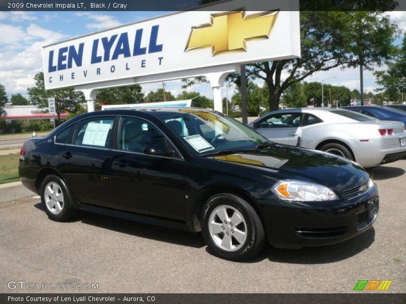 Black / Gray 2009 Chevrolet Impala LT