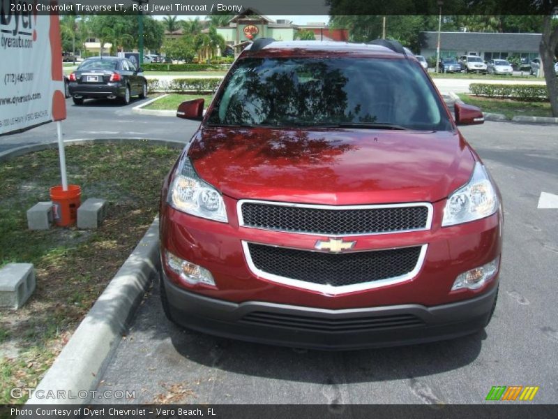 Red Jewel Tintcoat / Ebony 2010 Chevrolet Traverse LT