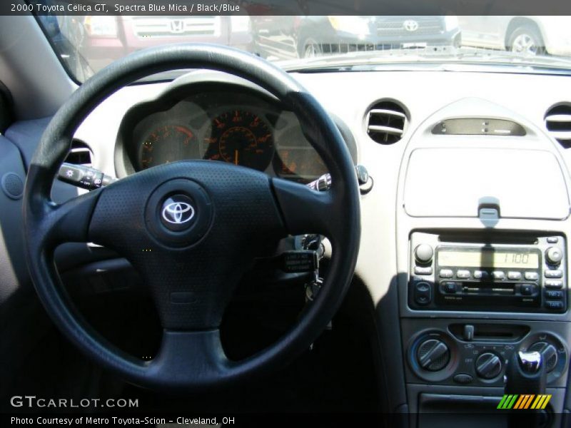 Spectra Blue Mica / Black/Blue 2000 Toyota Celica GT