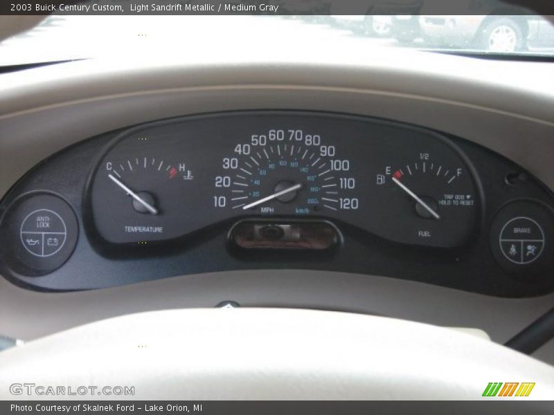 Light Sandrift Metallic / Medium Gray 2003 Buick Century Custom