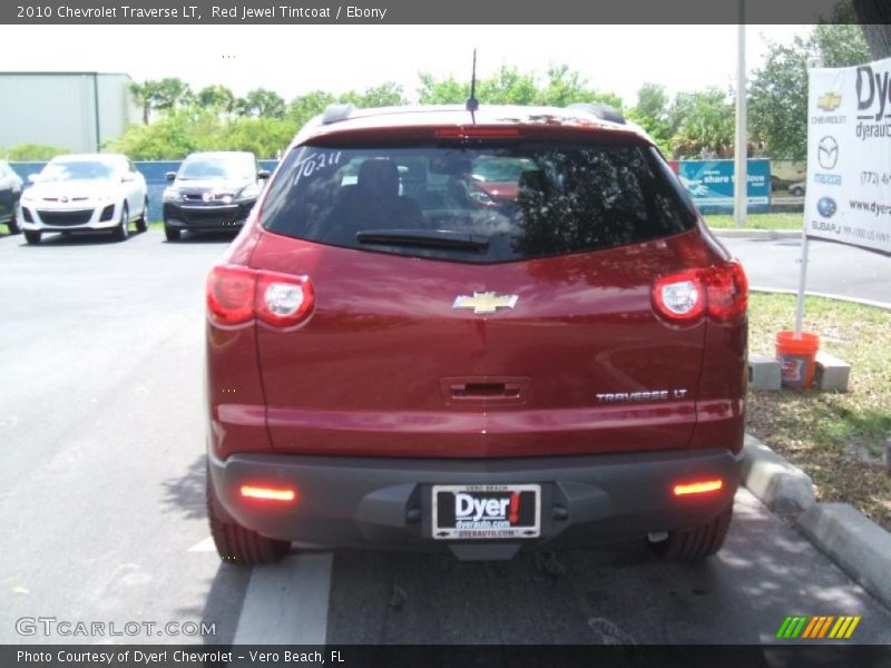 Red Jewel Tintcoat / Ebony 2010 Chevrolet Traverse LT
