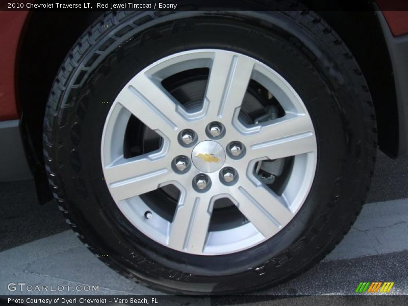 Red Jewel Tintcoat / Ebony 2010 Chevrolet Traverse LT