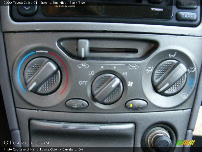 Spectra Blue Mica / Black/Blue 2000 Toyota Celica GT